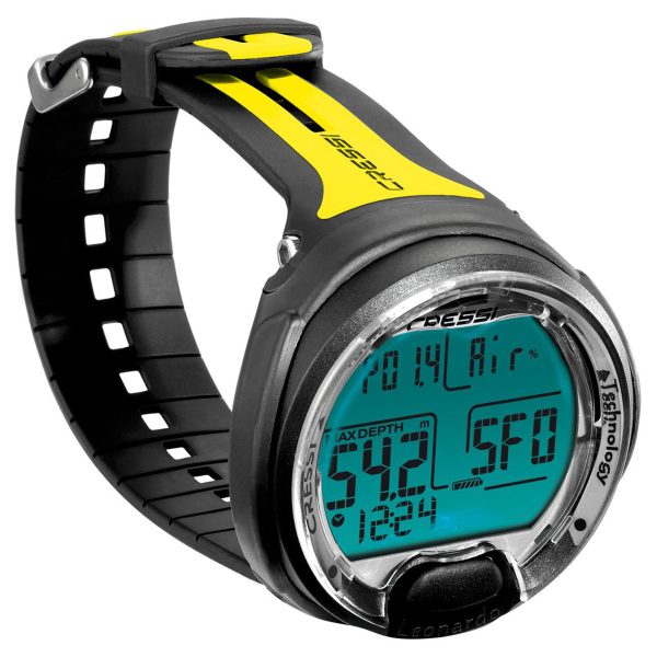 Cressi Dive Computer Leonardo Black Yellow