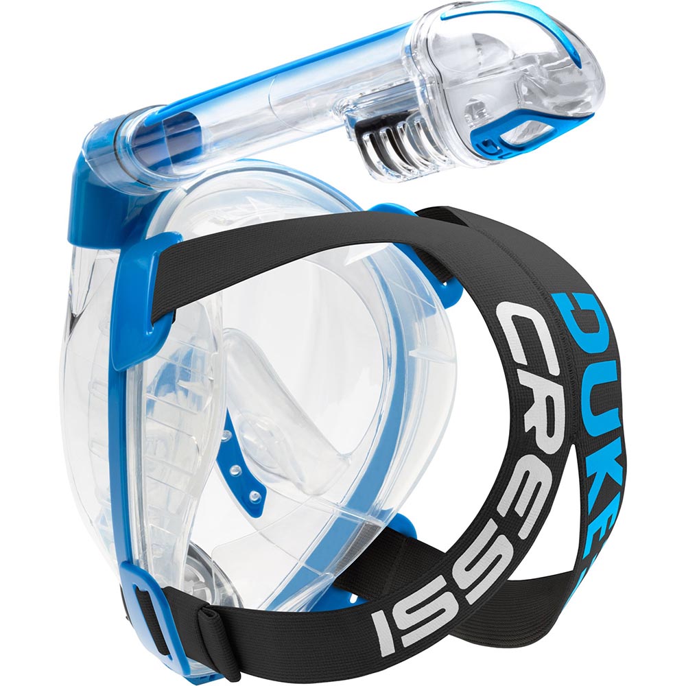 Cressi Mask Duke Full Face Snorkel Mask Clear/Blue