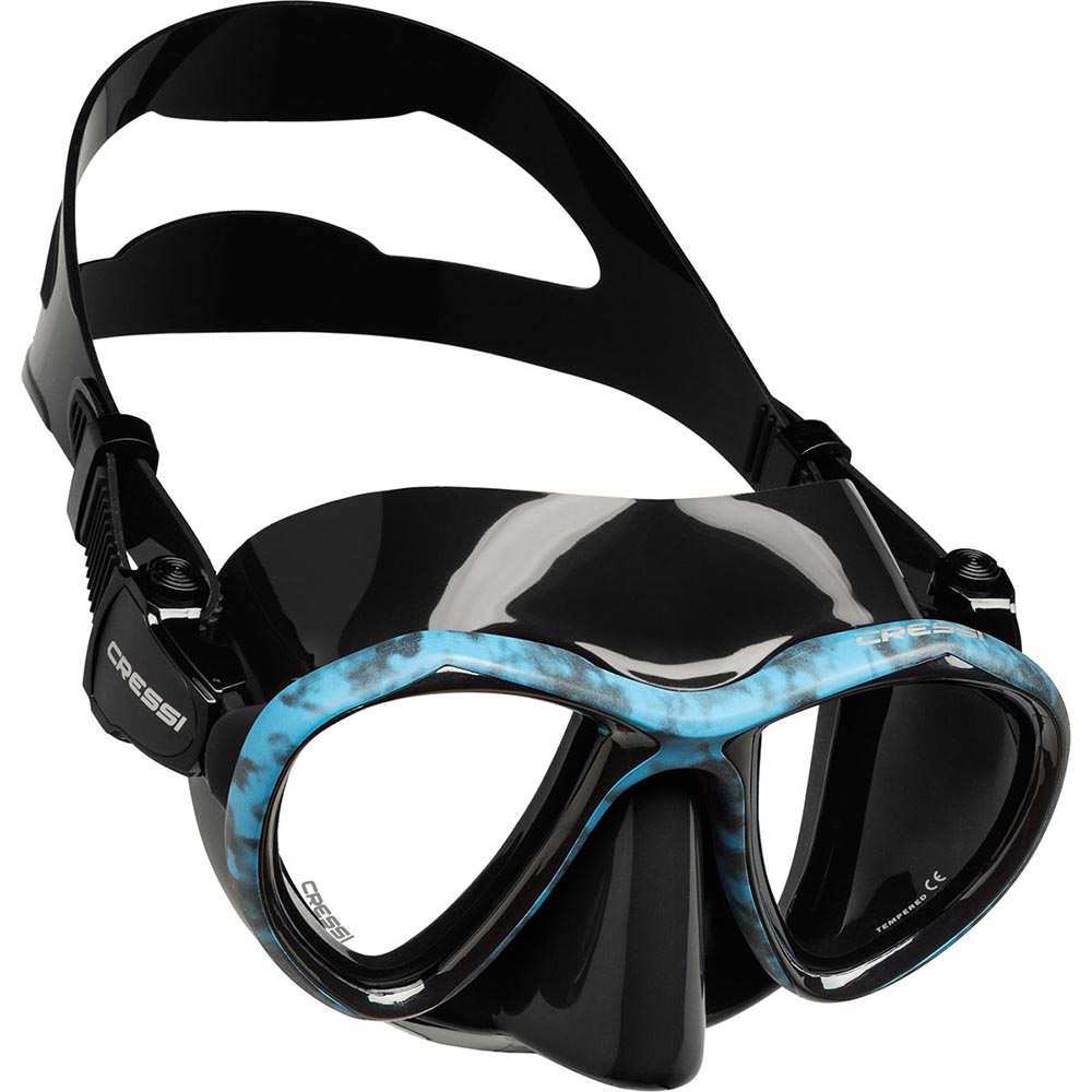Cressi Mask and Snorkel Set - Metis Free Blue Hunter Mask only