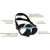 Cressi Mask and Snorkel Set - Metis Free Graphic