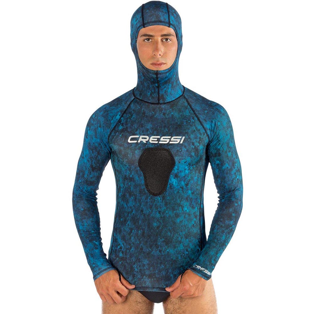 Cressi Rash Top Blue Hunter with Hood