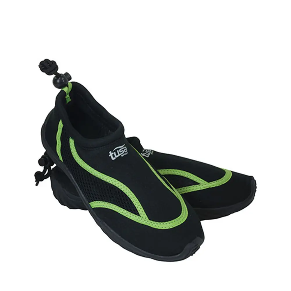 Tusa Unisex Aqua Shoes Black/Green