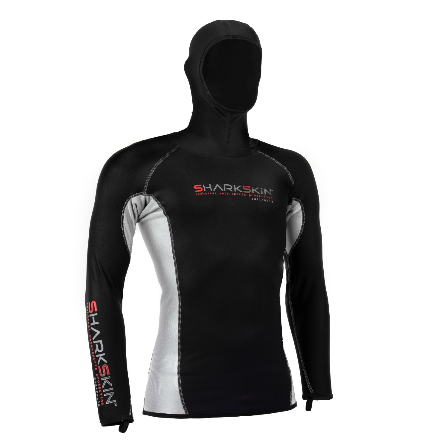 Sharkskin Chillproof Long Sleeve with Hood - Mens
