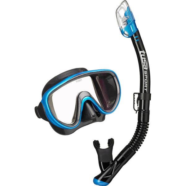 Tusa Mask and Snorkel Set Serene Pro blue