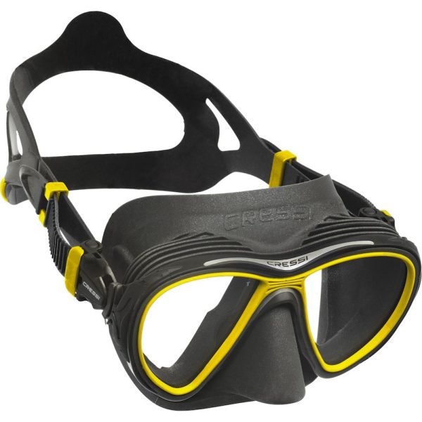 Cressi Mask Quantum black yellow