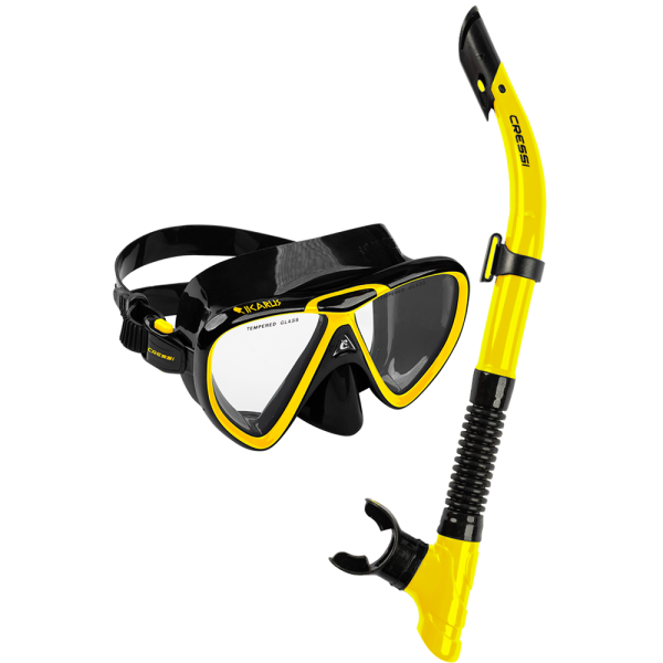 Cressi Mask and Snorkel Set - Ikarus + X-Hale