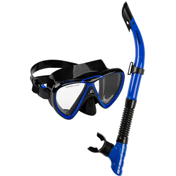 Cressi Mask and Snorkel Set - Ikarus + X-Hale