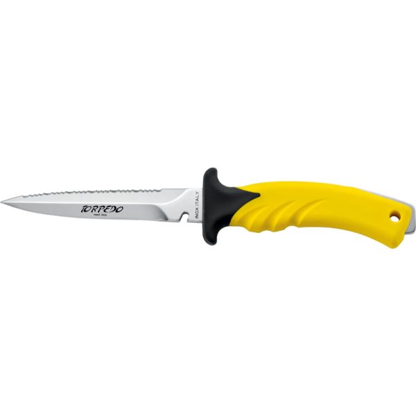 Cressi Knife Torpedo 11 Yellow SS blade