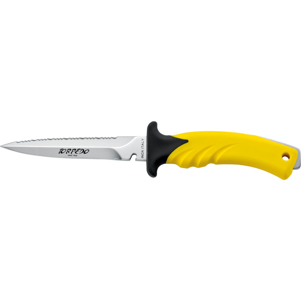 Cressi Knife Torpedo 11 Yellow SS blade