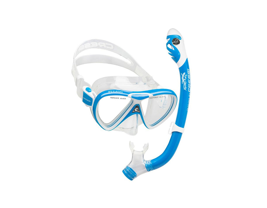 Oceansports_Cressi_Mask_and_Snorkel_Set_Pegaso_Iguana_blue Cressi Mask and Snorkel Set Pegaso Iguana