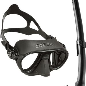 Cressi Mask and Snorkel Set Calibro + Corsica black