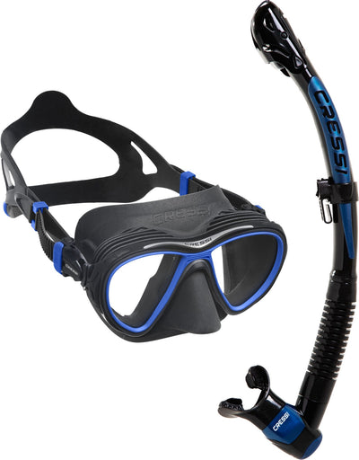 Cressi Mask and Snorkel Set Quantum + Itaca Ultra Dry