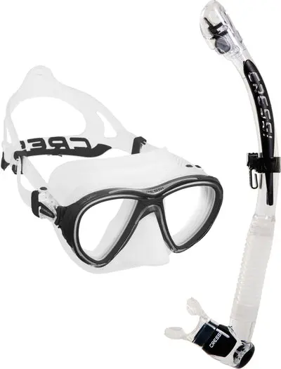 Cressi Mask and Snorkel Set Quantum + Itaca Ultra Dry