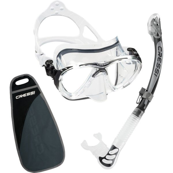 Cressi Mask and Snorkel Set Big Eyes Evolution + Alpha UD