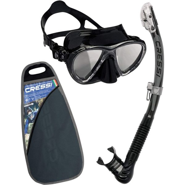 Cressi Mask and Snorkel Set Big Eyes Evolution + Alpha UD