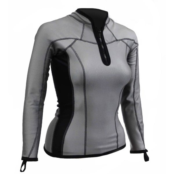 Sharkskin Chillproof Long Sleeve Chest Zip Top Women