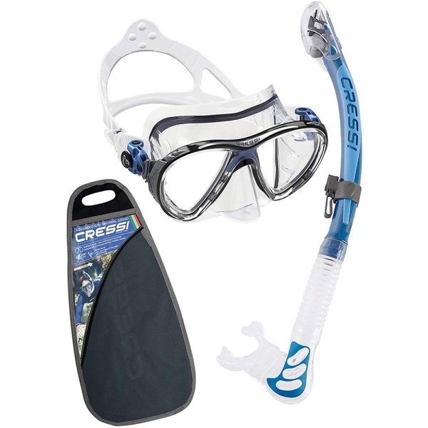 Cressi Mask and Snorkel Set Big Eyes Evolution + Alpha UD