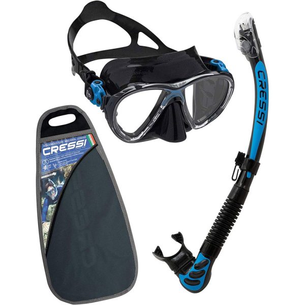 Cressi Mask and Snorkel Set Big Eyes Evolution + Alpha UD