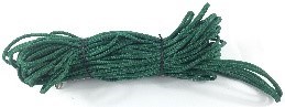 The picture shows a green Cressi Floatline, tied to a knot.